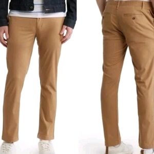 14th & Union Wallin Stretch Twill Khaki Chino Pants Tan Slim Fit Sz 34 x 30